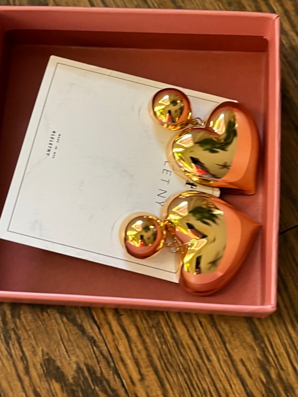 Lelet NY Gigi Heart earrings NWT